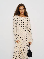 Reformation Petites Esra Dress - Sundae Dot