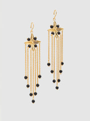 Reformation Marjorie Earrings - Gold Onyx