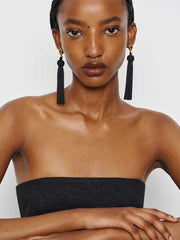 Reformation Dolores Tassel Earrings - Gold