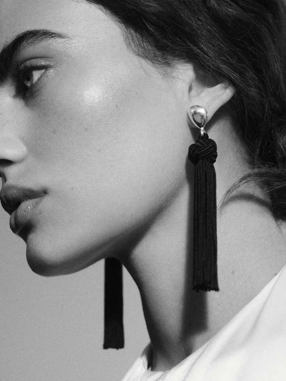 Reformation Dolores Tassel Earrings - Silver