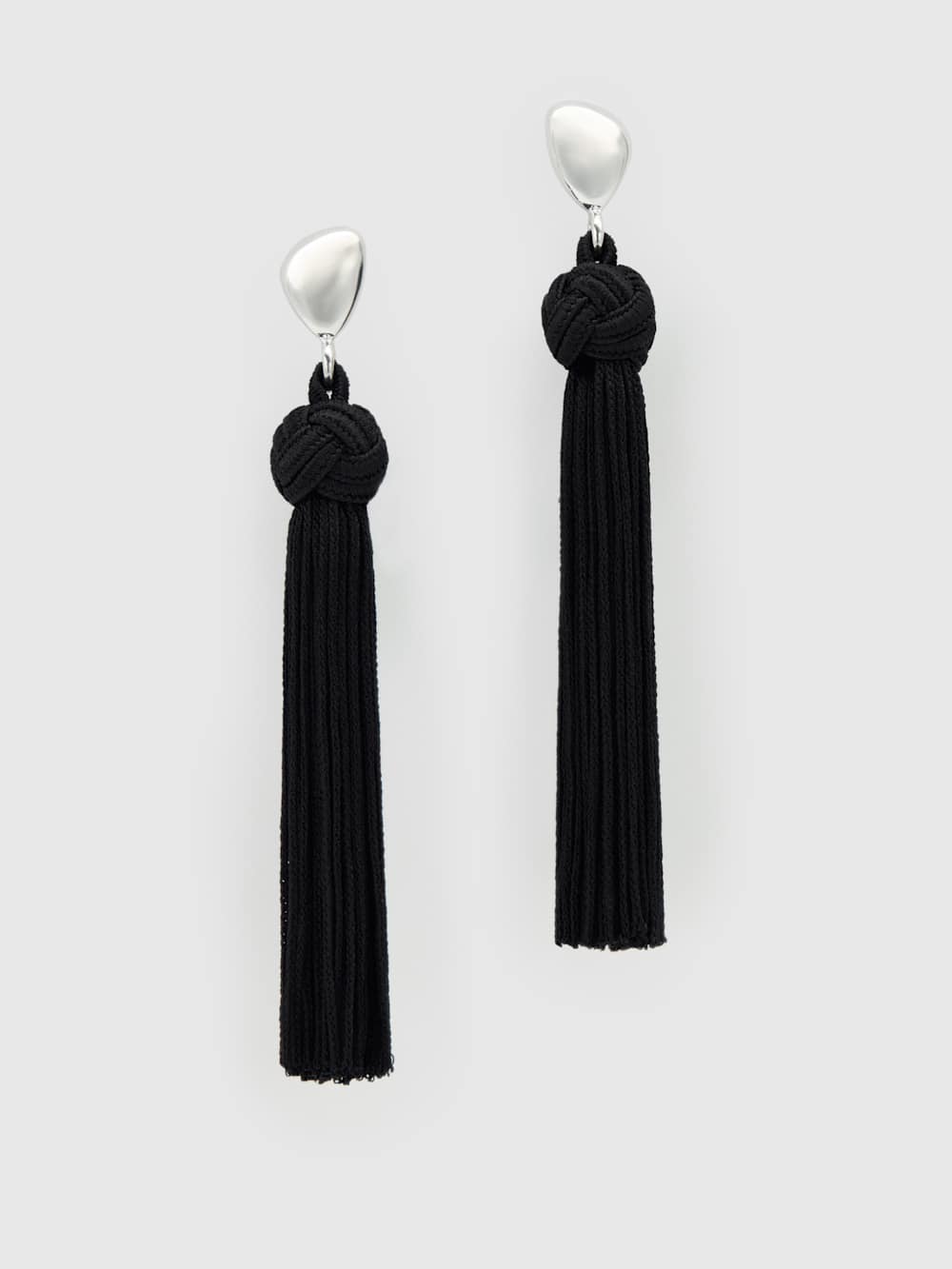 Reformation Dolores Tassel Earrings - Silver