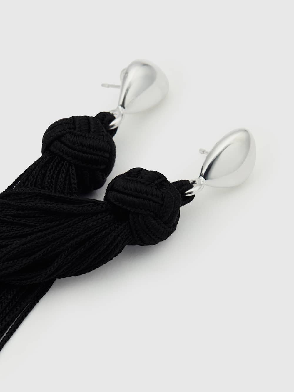 Reformation Dolores Tassel Earrings - Silver