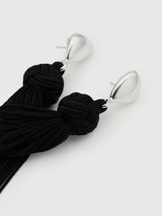 Reformation Dolores Tassel Earrings - Silver