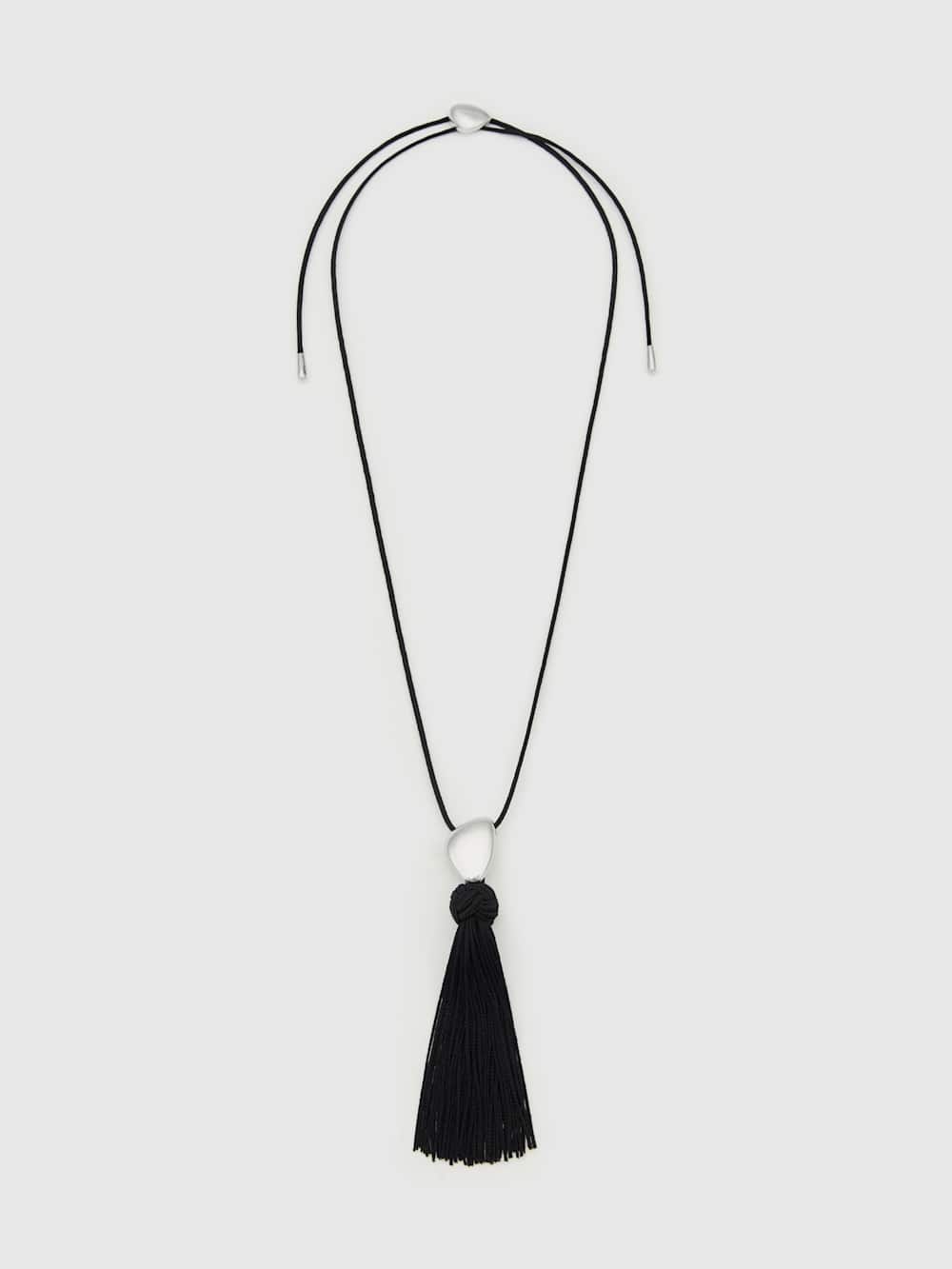 Reformation Dolores Tassel Necklace - Silver